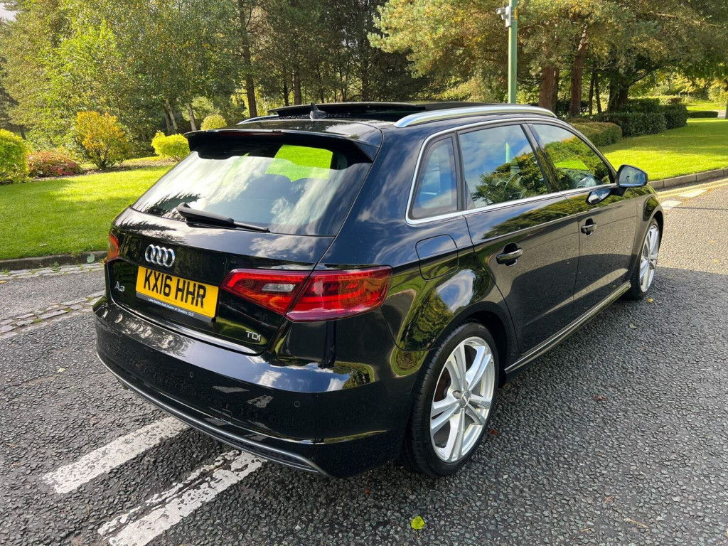 View AUDI A3 2.0 TDI S line Sportback S Tronic Euro 6 ss 5dr Nav